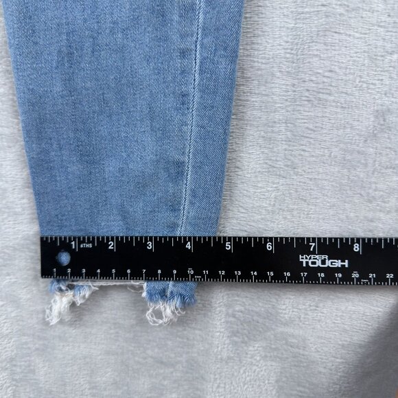 American Eagle Skinny Jeans Size 6 Regular Distressed Light Wash Womens Blue - Picture 10 of 12